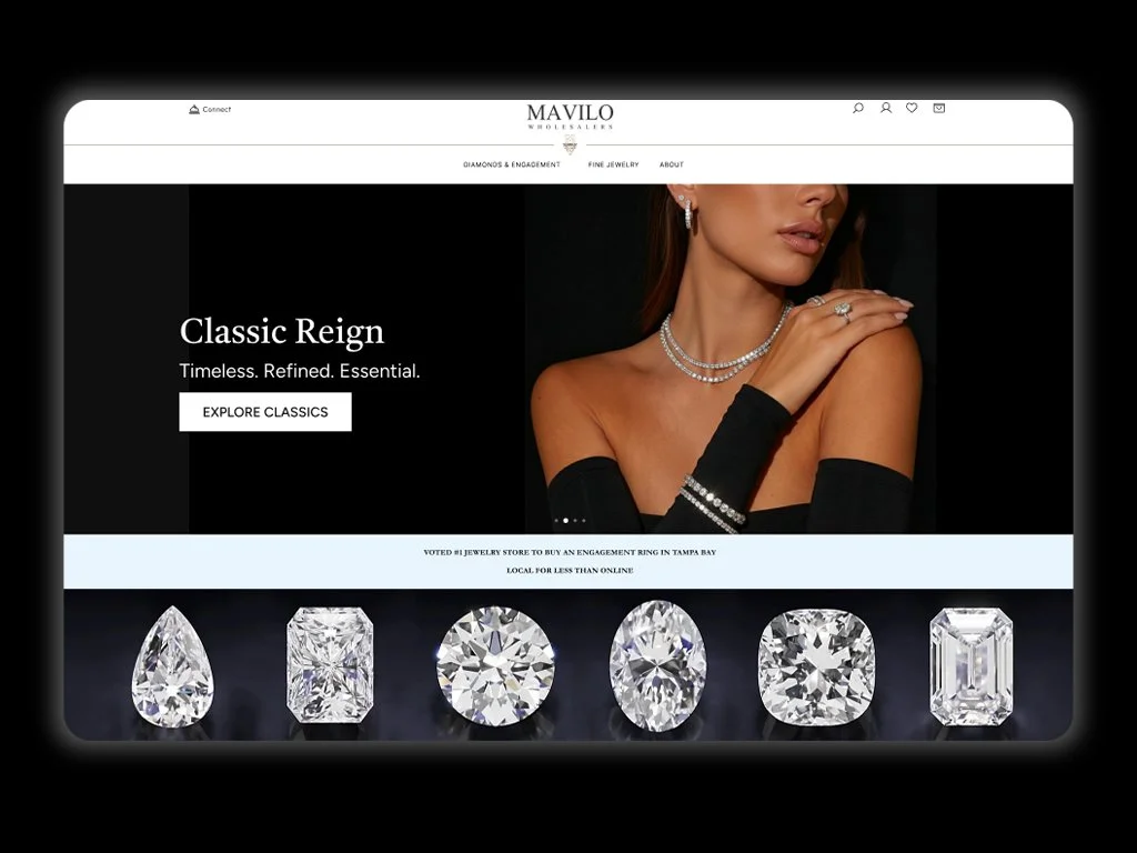 Mavilo Wholesalers website screenshot