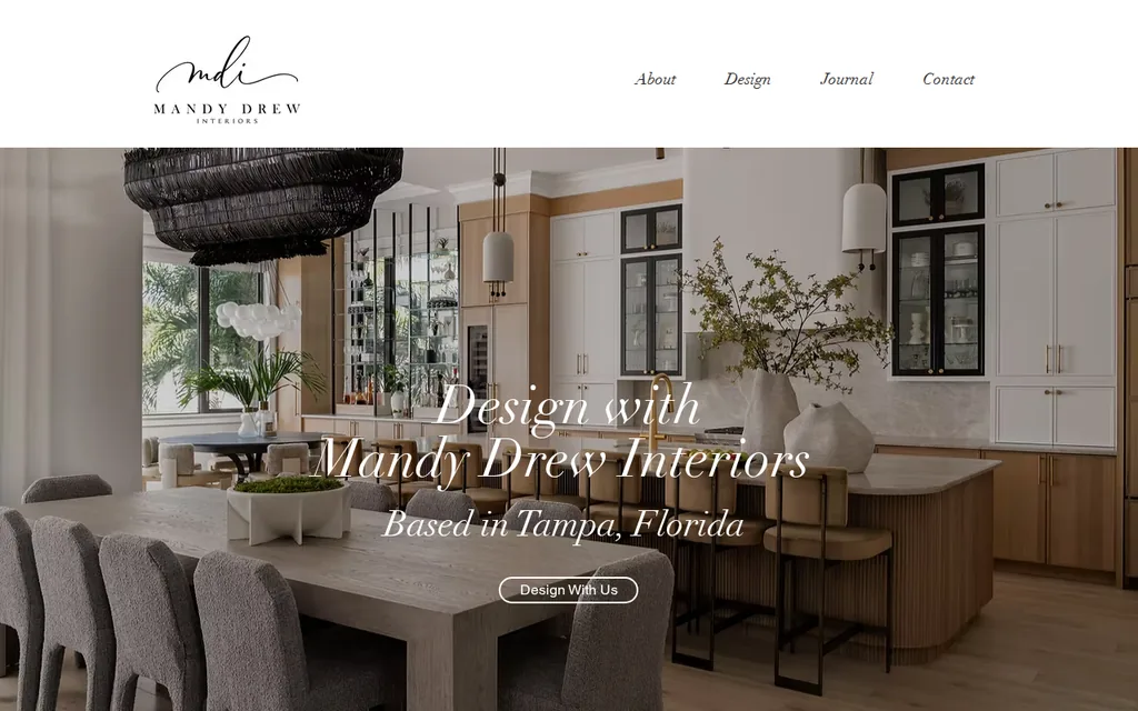 Mandy Drew Interiors website screenshot