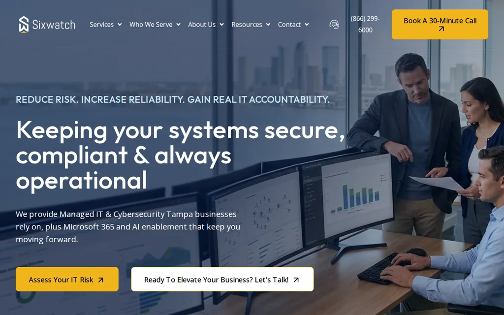 Sixwatch website screenshot